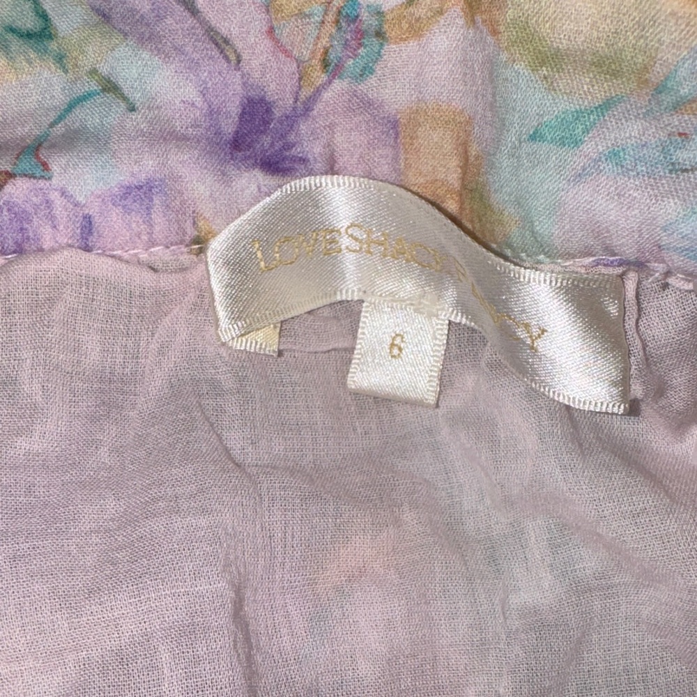LOVESHACKFANCY Borneo Tiered Maxi Skirt Size 6 - Picture 5 of 5